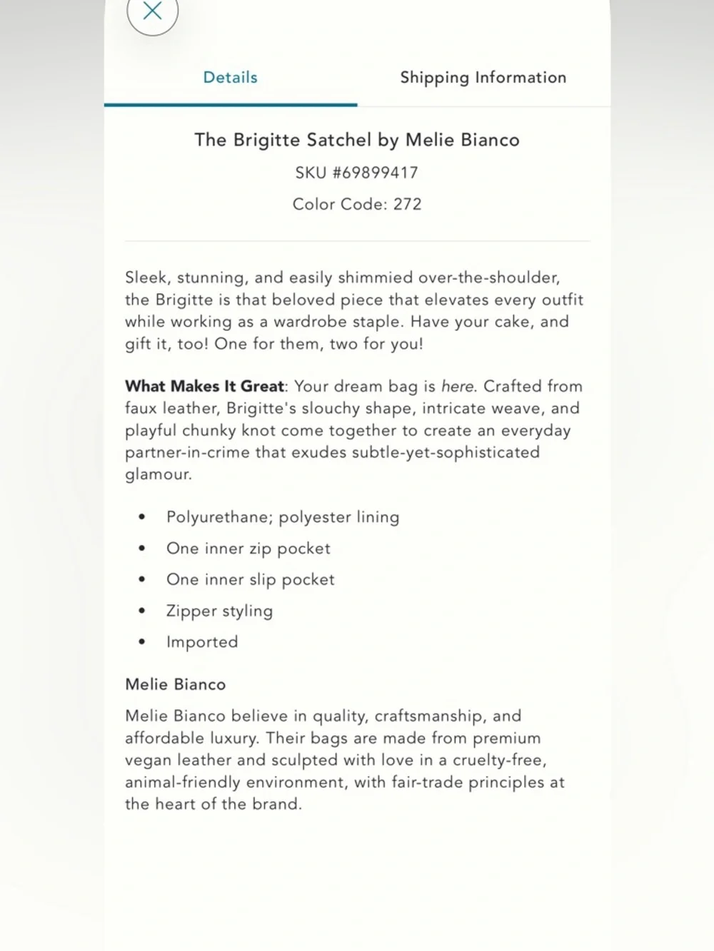 NWOT woven bag - Picture 5 of 6